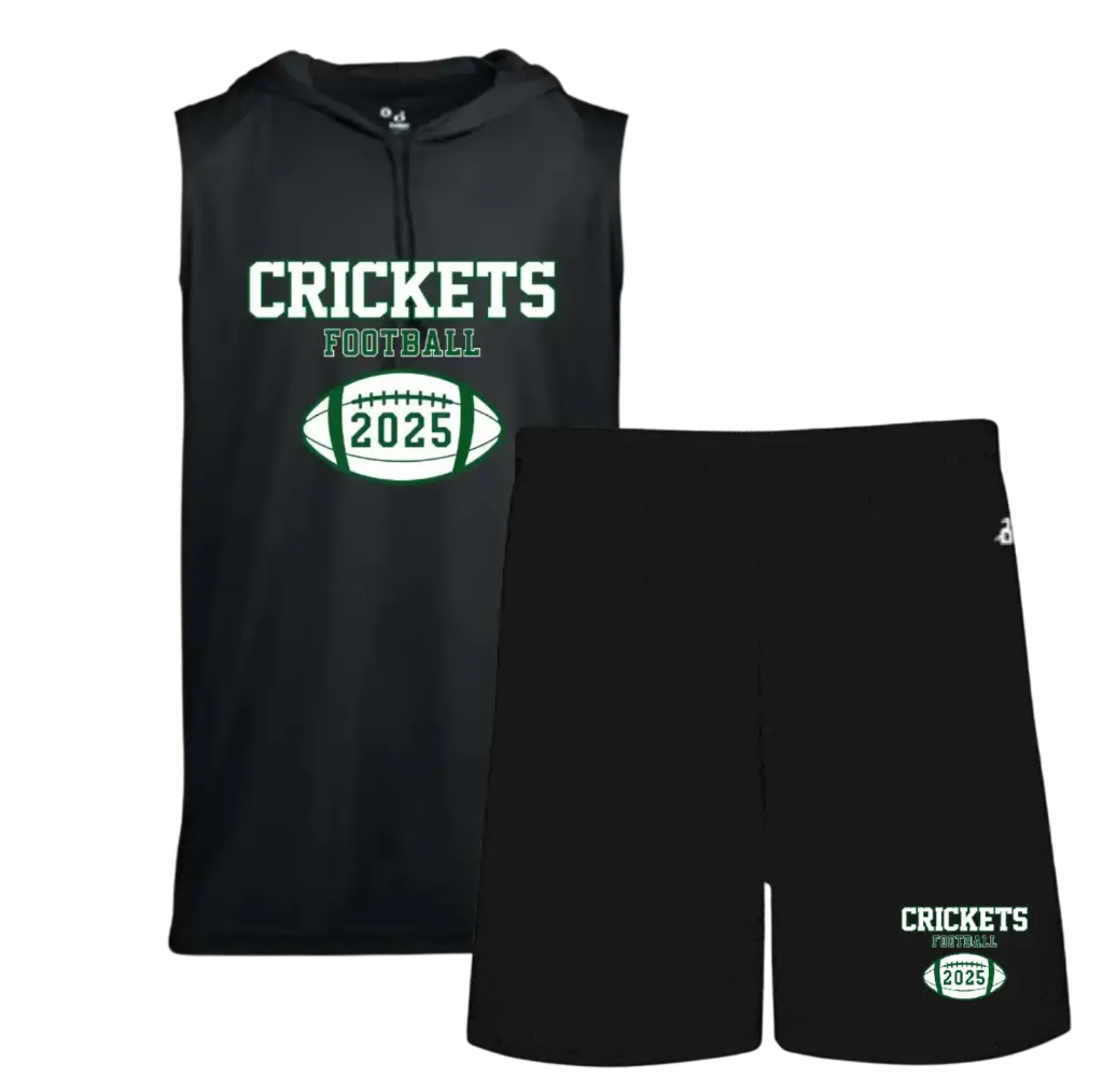 Badger Hooded Sleeveless Workout Shirt and Short - Youth Size Package