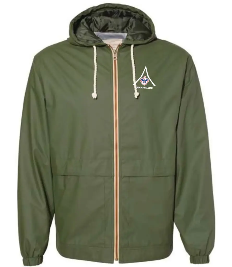 Vintage Hooded Rain Jacket 