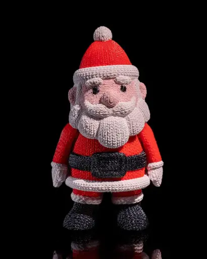 Santa Keychain